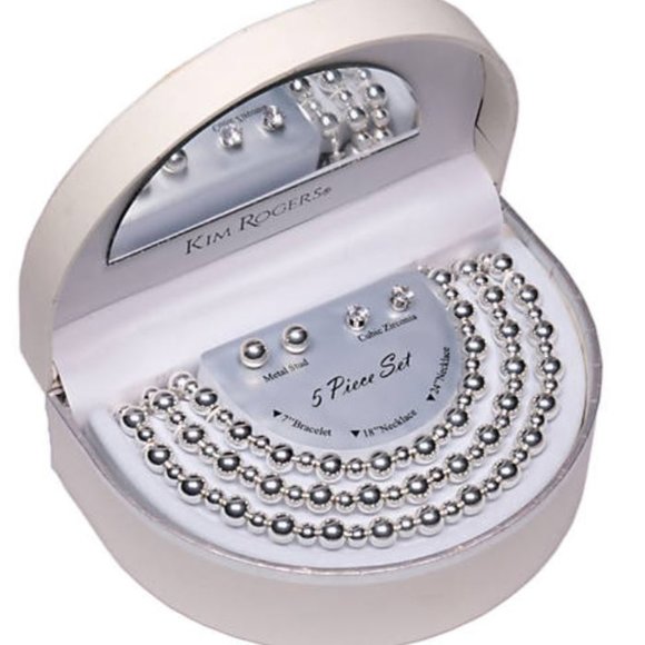 NWT 5 Piece Silver Jewelry Boxed Gift Mega Set - Picture 2 of 4